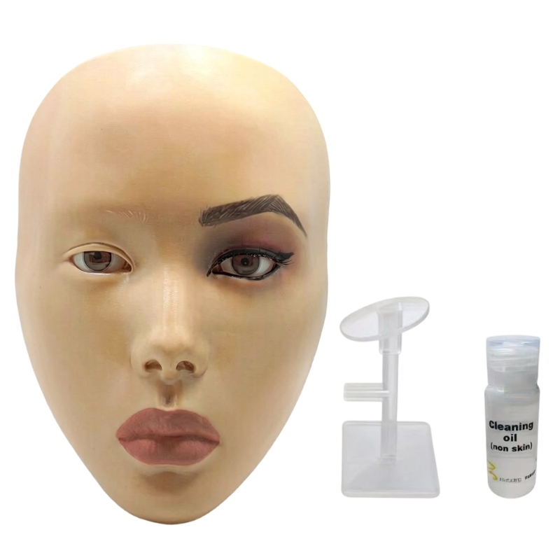 Beauty Makeup Class - Full Face Makeup Practice Model Silicone