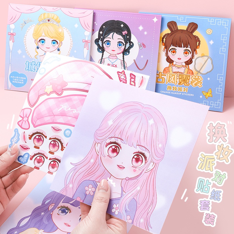Beauty Makeup For Girl - 1PCS Makeup Change Stickers Children and