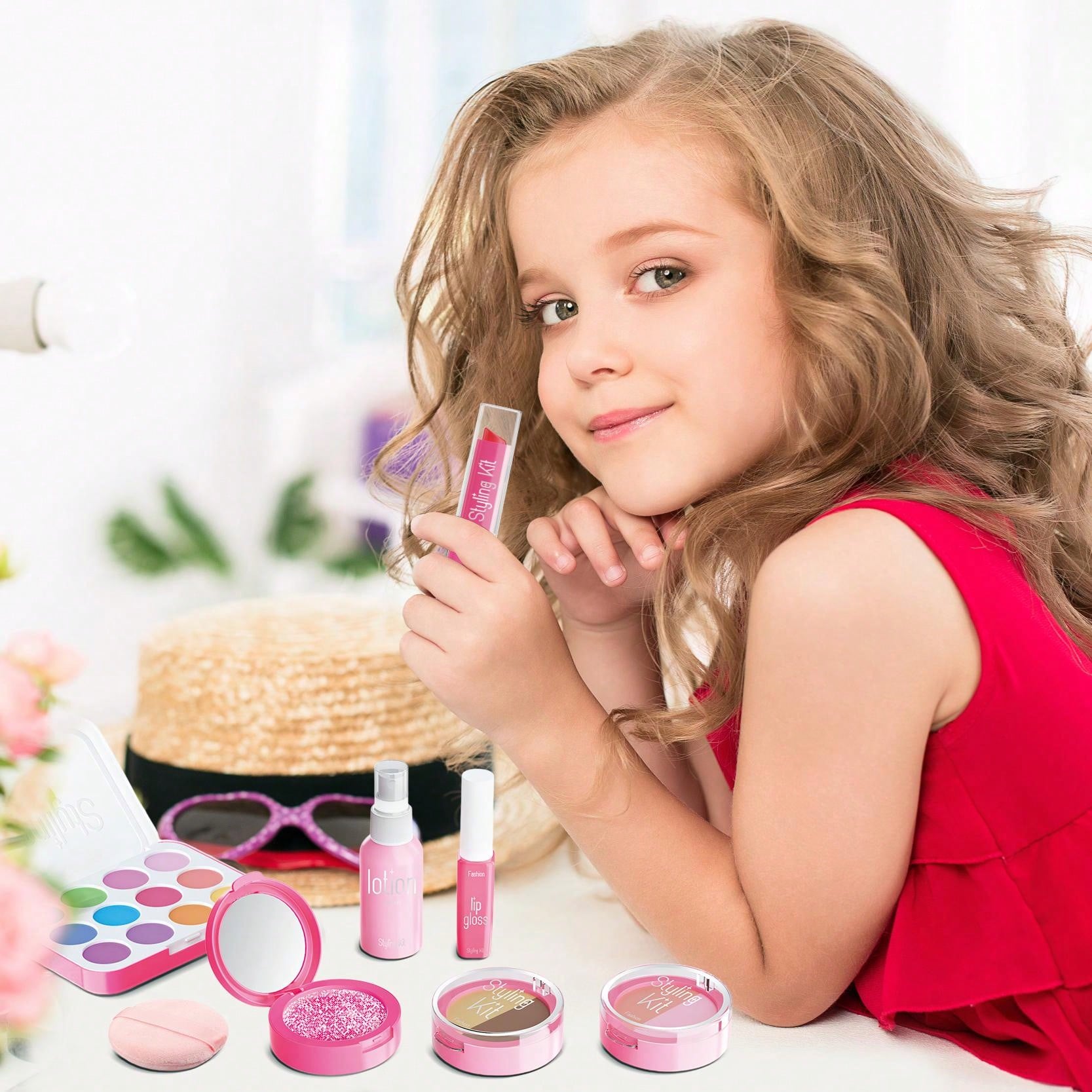 Kids Pretend Makeup Play Set f - Beauty Makeup Set For Kids recension och pris