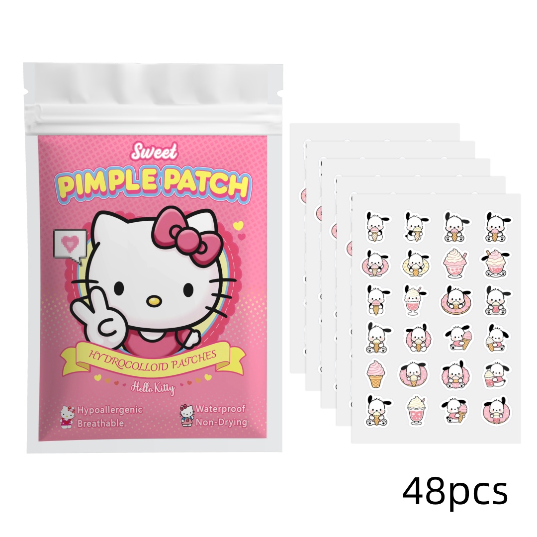 48/120PCS hello kitty Acne pat - Pressed Powder Foundation recension och pris