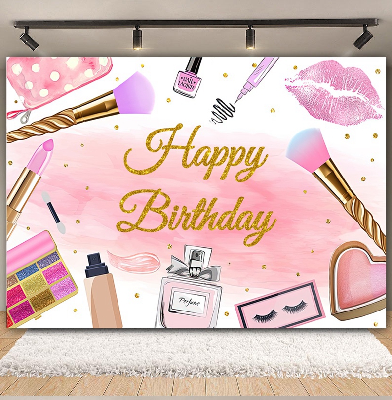 Spa Party Backdrop for Photogr - Photo Beauty Makeup recension och pris