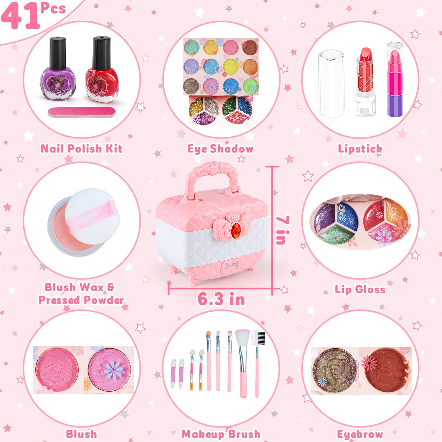 Kids Makeup Toy Kit for Girls, - Beauty Makeup For Girl recension och pris