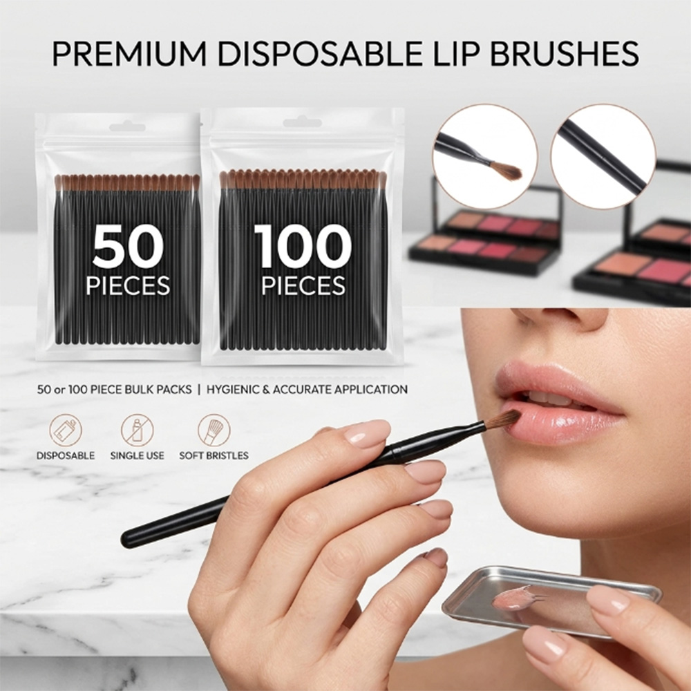 50/100pcs Disposable Lip Brush - Beauty In Makeup recension och pris
