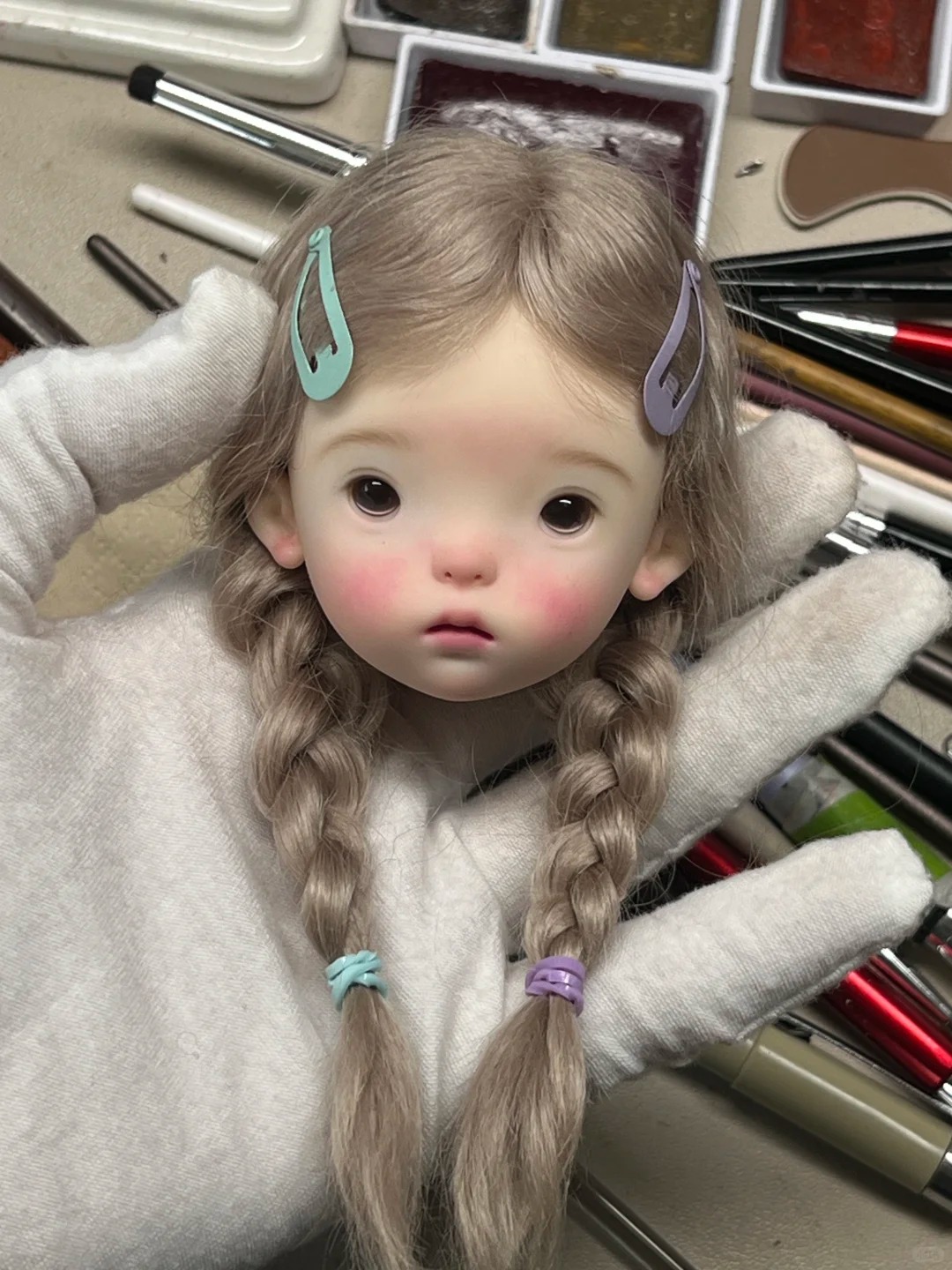 SD BJD Doll 1/6 Landoudou Head - Beauty Makeup For Girl recension och pris