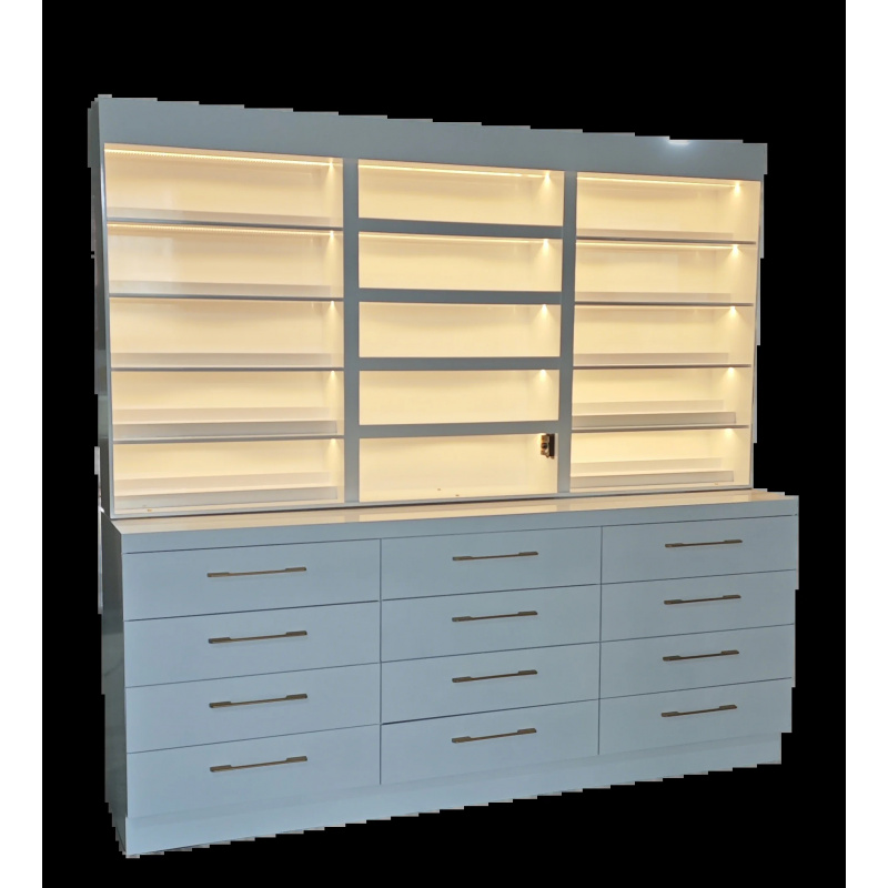 custom.Wood Shelf Display Rack - Beauty Hair Makeup recension och pris