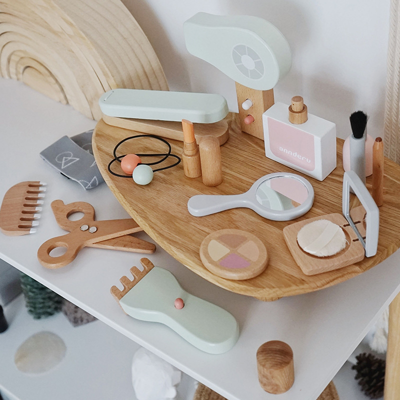 New Children Wooden Simulation - Beauty Makeup Set For Kids recension och pris