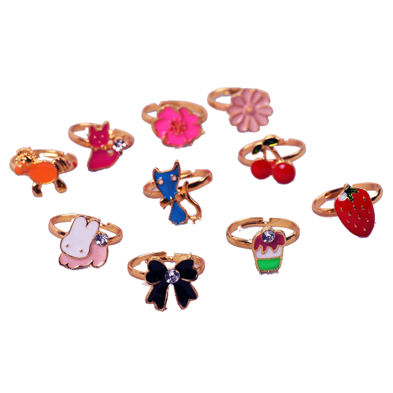 10/20 pcs Children Cute Ring A - Beauty Makeup For Girl recension och pris