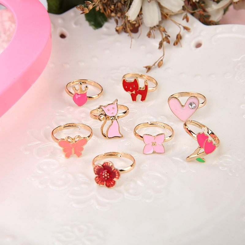 10/20 pcs Children Cute Ring A - Beauty Makeup For Girl recension och pris